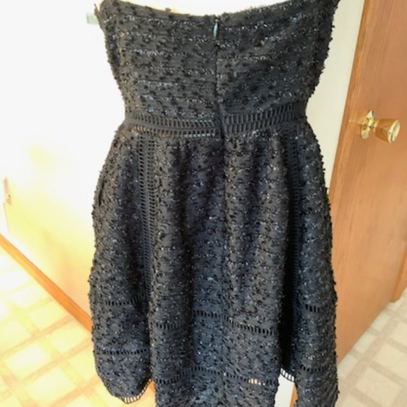 NWT NBD Revolve Gorgeous Short Cocktail Sparkly Dress Black M Spaghetti Straps - Picture 10 of 17